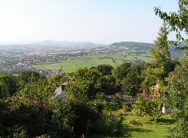 Kymin garden view