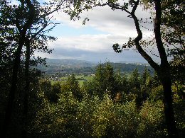 View from top of Kymin